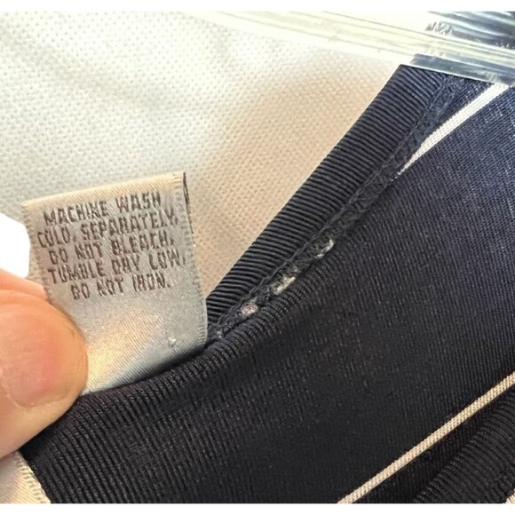 Chico's Travelers LS Slinky Knit Pullover Tunic Top  Size XL  (3)  Midnight Blue - Picture 4 of 5